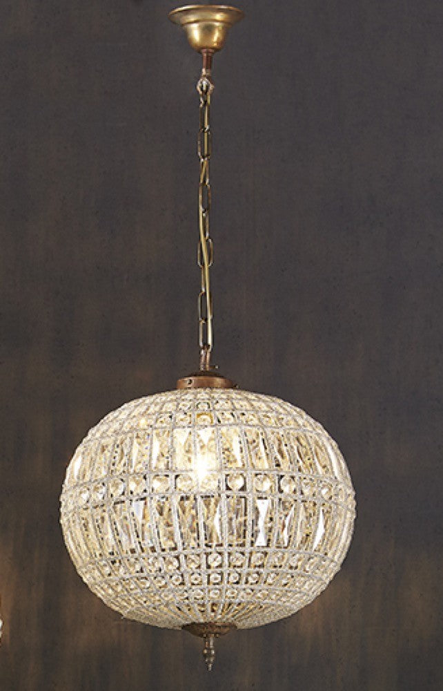 Palermo Chandelier Small Antique Brass - ELD03