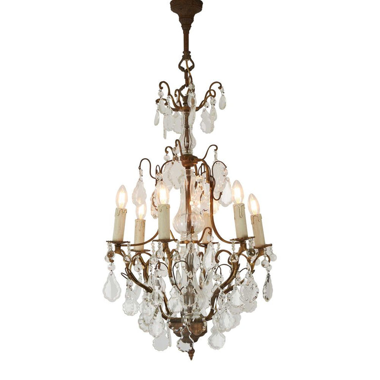 Roche Chandelier Antique Brass - ELD19