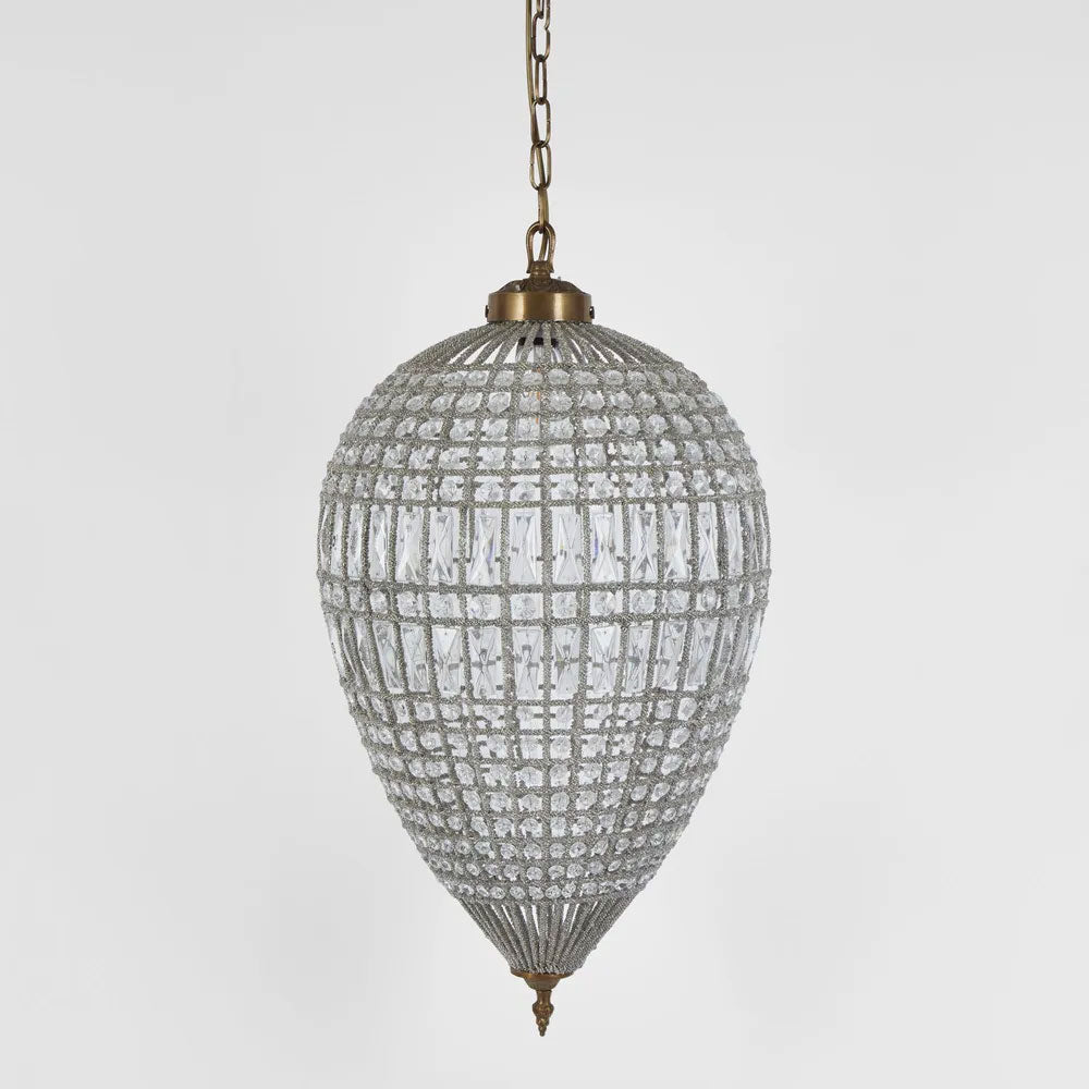 St Loren Chandelier Large Antique Brass - ELD550