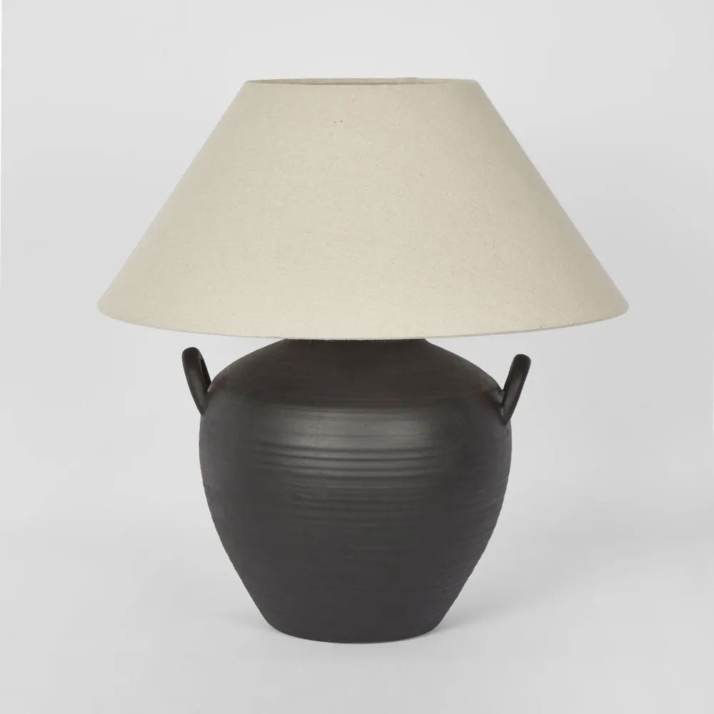 Camille Table Lamp With Shade Black - ELFYF1012BK