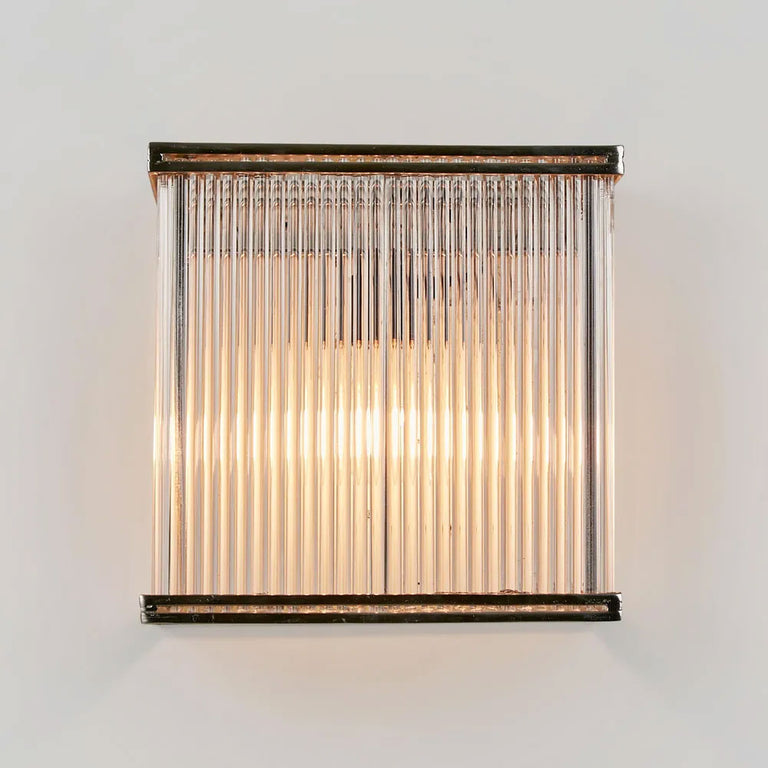 Verre Rectangular Wall Light Silver - ELJE13654