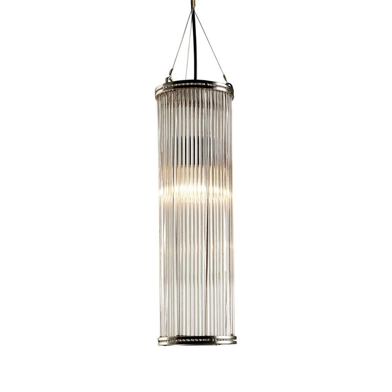 Verre Glass Pendant Large Nickel - ELJE13702