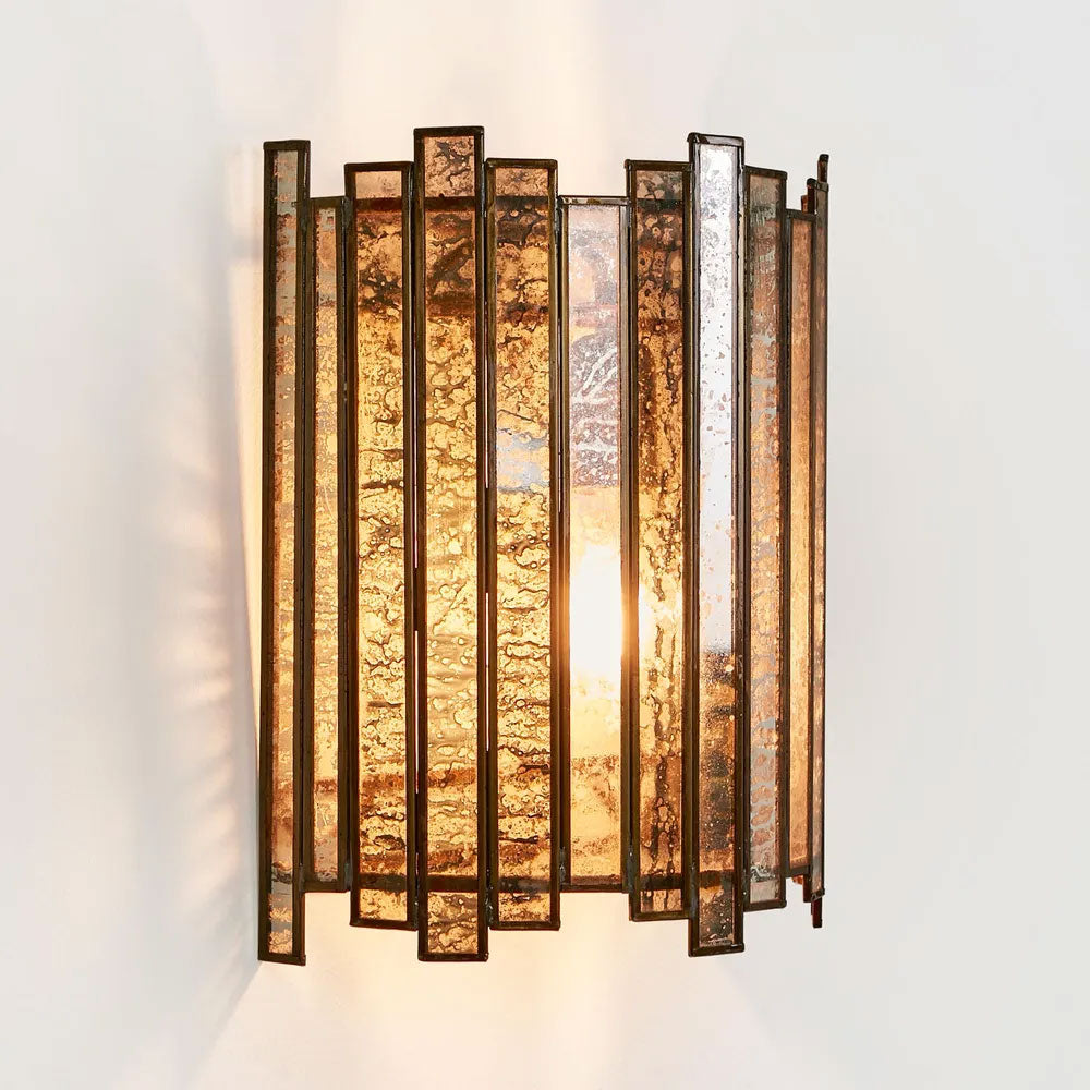 Monroe 1 Light Tiffany Half Round Wall Lamp - ELJE13801