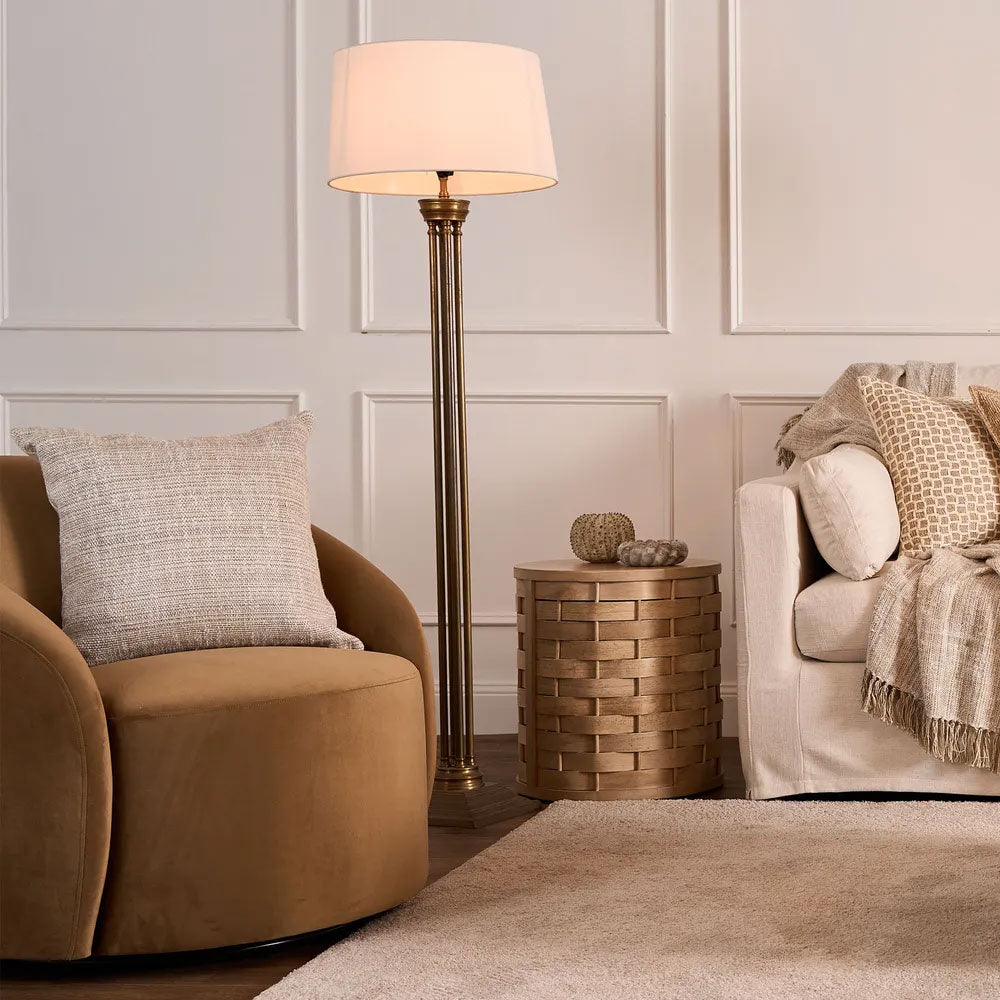 Hudson Floor Lamp Bronze With Shade - ELPIM30071ABFL