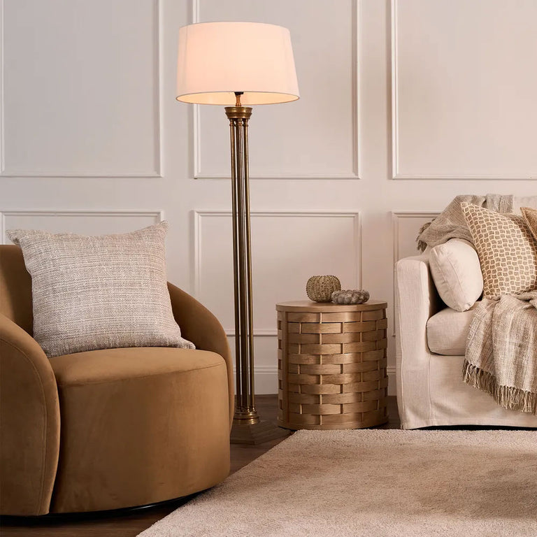 Hudson Floor Lamp Bronze With Shade - ELPIM30071ABFL