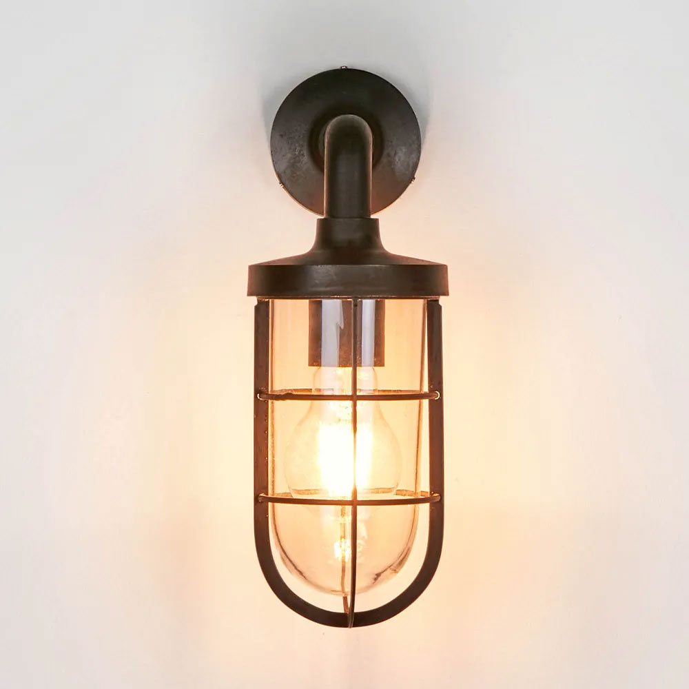 Submarine Outdoor Wall Light Black IP54 - ELPIM30517BLK