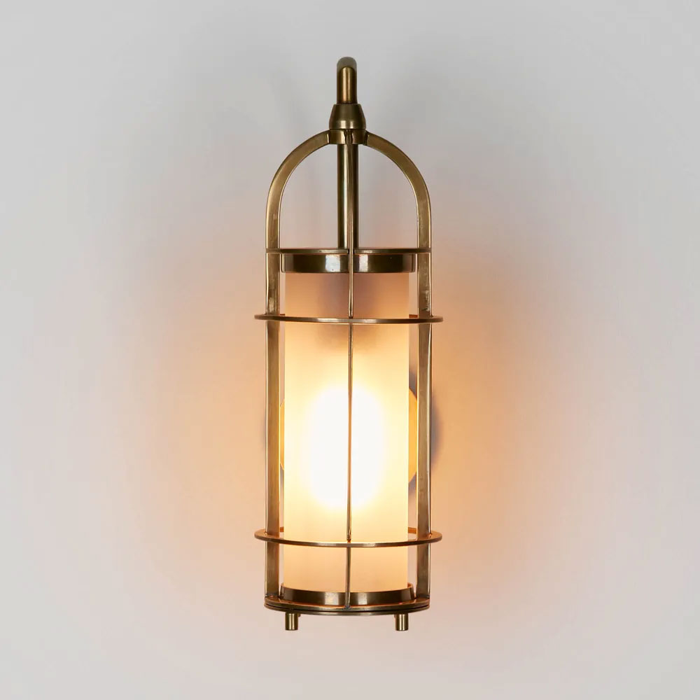 Bel Air Outdoor Wall Light Antique Brass IP54 - ELPIM31155AB