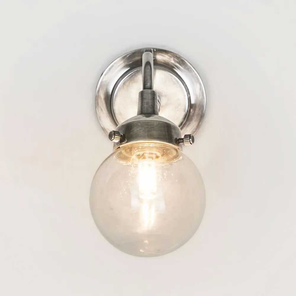 Beacon Outdoor Wall Light Antique Silver IP54 - ELPIM31197AS