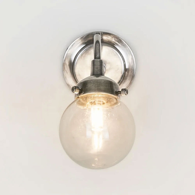 Beacon Outdoor Wall Light Antique Silver IP54 - ELPIM31197AS
