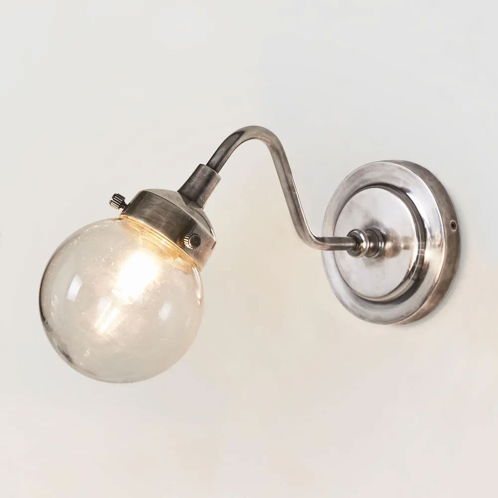 Beacon Outdoor Wall Light Antique Silver IP54 - ELPIM31197AS
