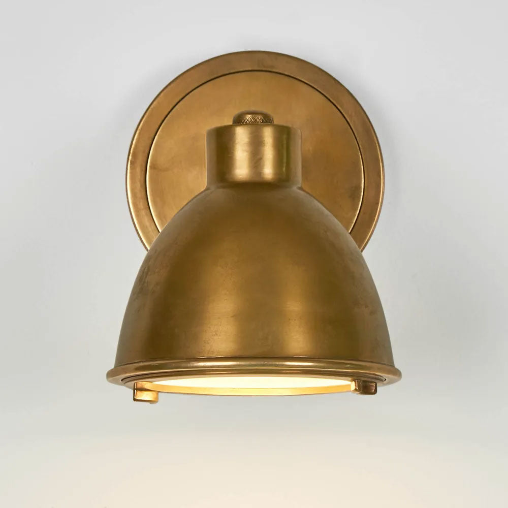 Panama Outdoor Wall Light Antique Brass IP54 - ELPIM31246AB