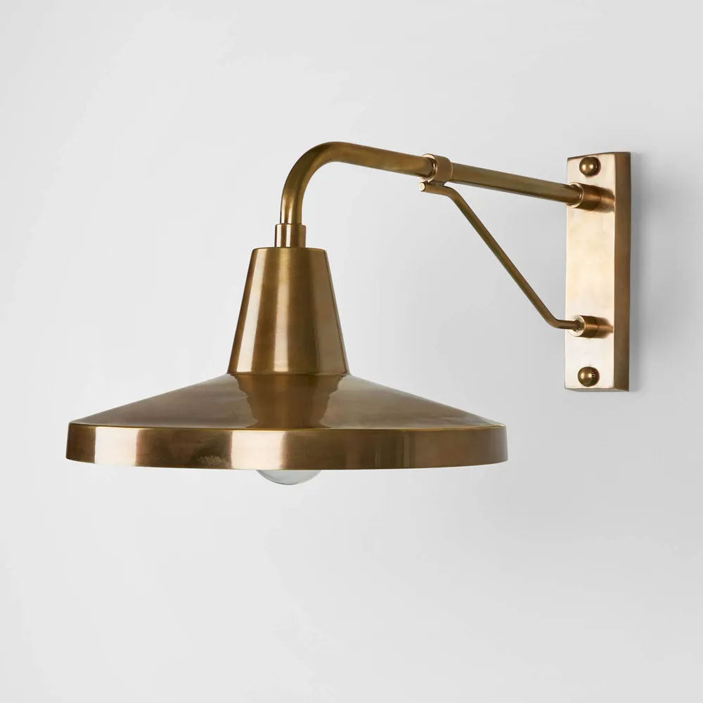 Trinity Wall Light Antique Brass IP23 - ELPIM31536AB