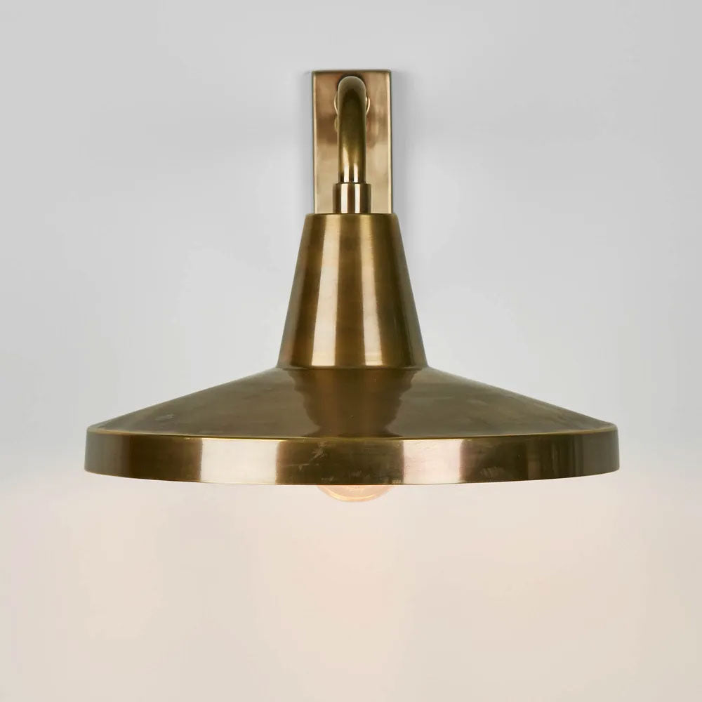 Trinity Wall Light Antique Brass IP23 - ELPIM31536AB