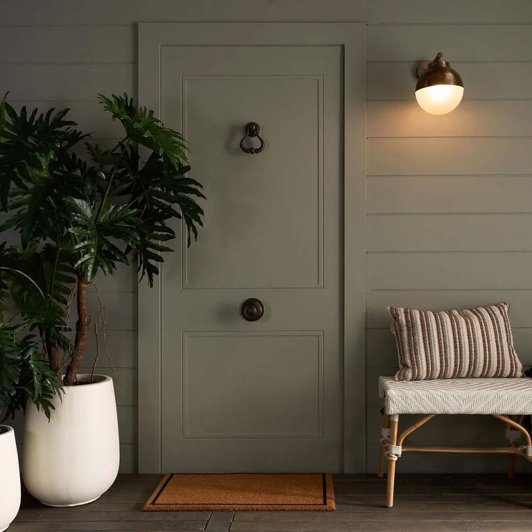 Carrington Outdoor Wall Light Antique Brass IP54 - ELPIM31662AB