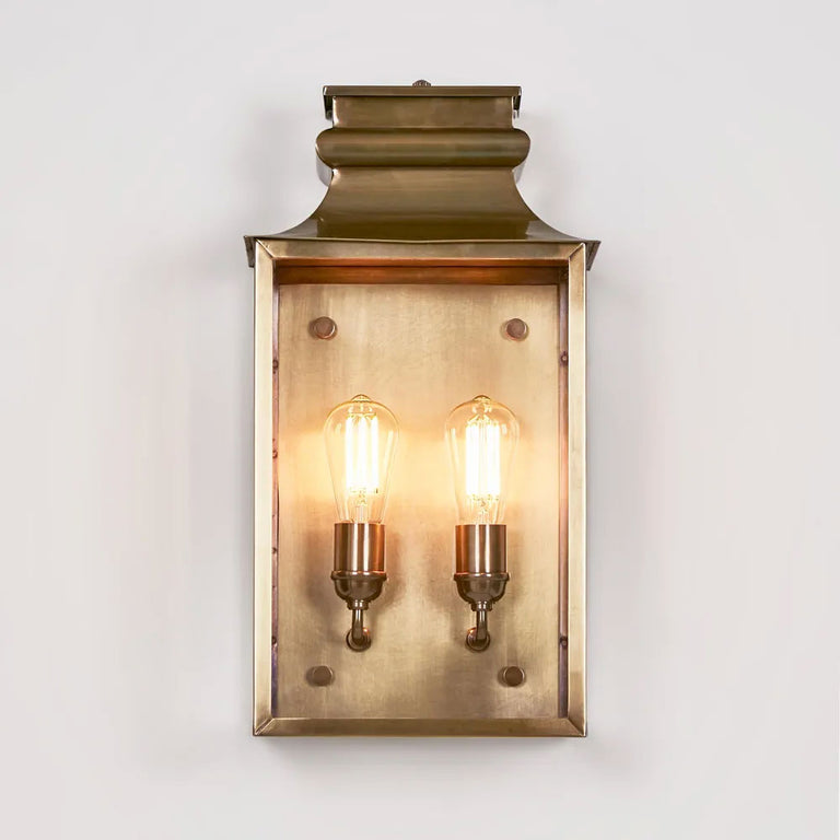 Westpoint Outdoor Wall Light Antique Brass IP54 - ELPIM31673AB