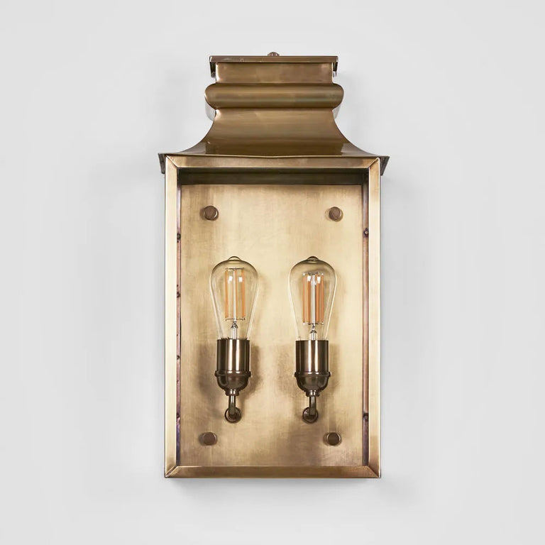 Westpoint Outdoor Wall Light Antique Brass IP54 - ELPIM31673AB