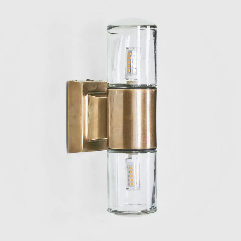 Plover Outdoor Wall Light Antique Brass IP54 - ELPIM31676AB