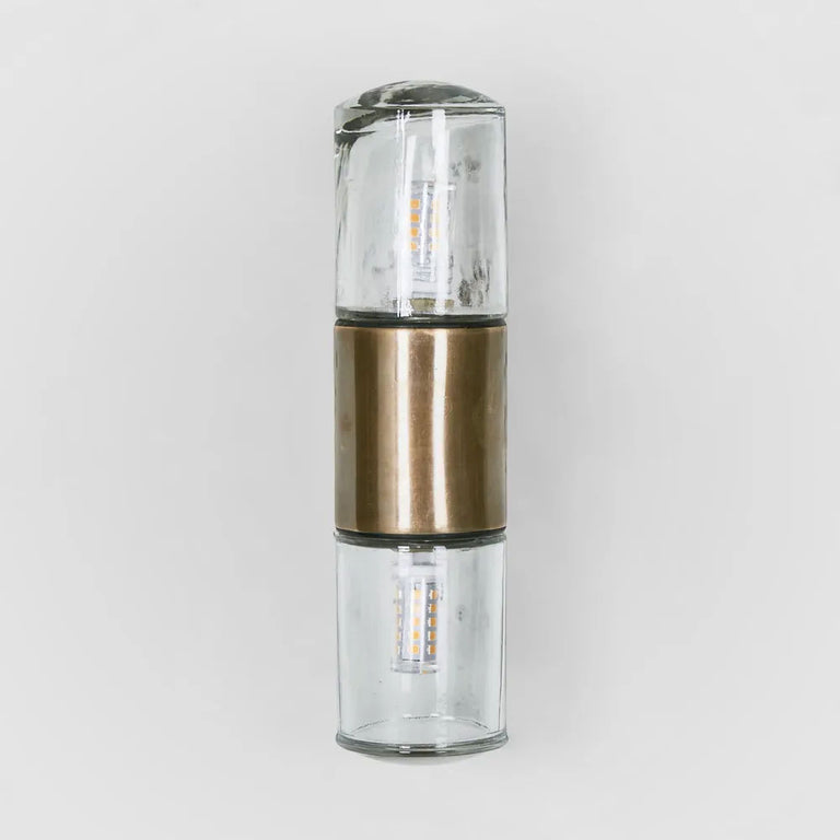 Plover Outdoor Wall Light Antique Brass IP54 - ELPIM31676AB