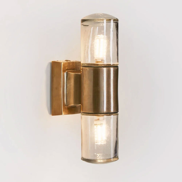Plover Outdoor Wall Light Antique Brass IP54 - ELPIM31676AB