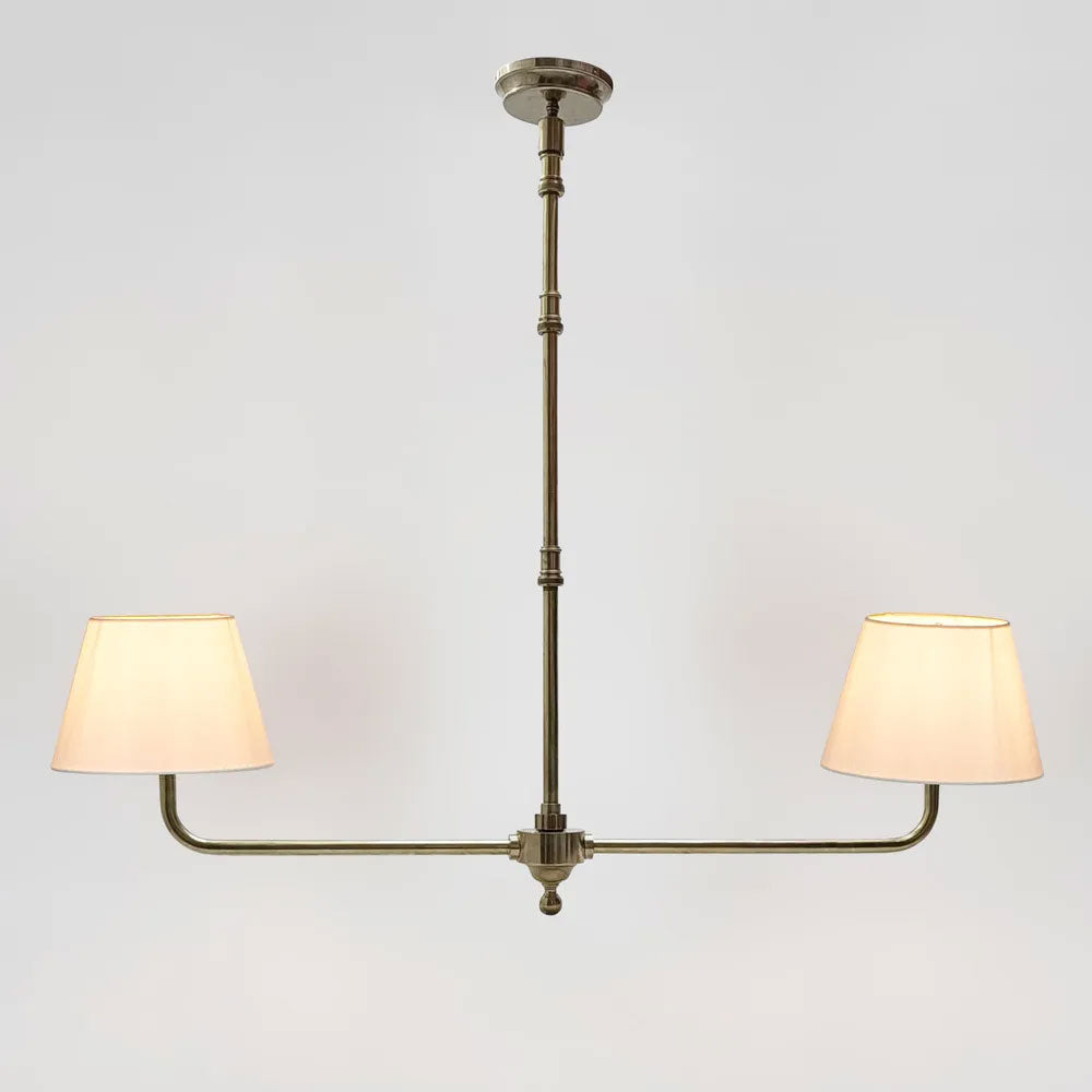 Sheridan Two Arm Chandelier Antique Brass - ELPIM31677AB