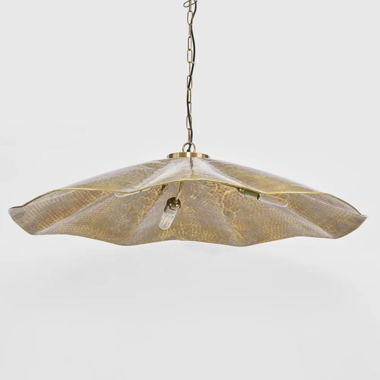 Melville Ceiling Pendant Hammered Large Antique Brass - ELPIM31725MAB