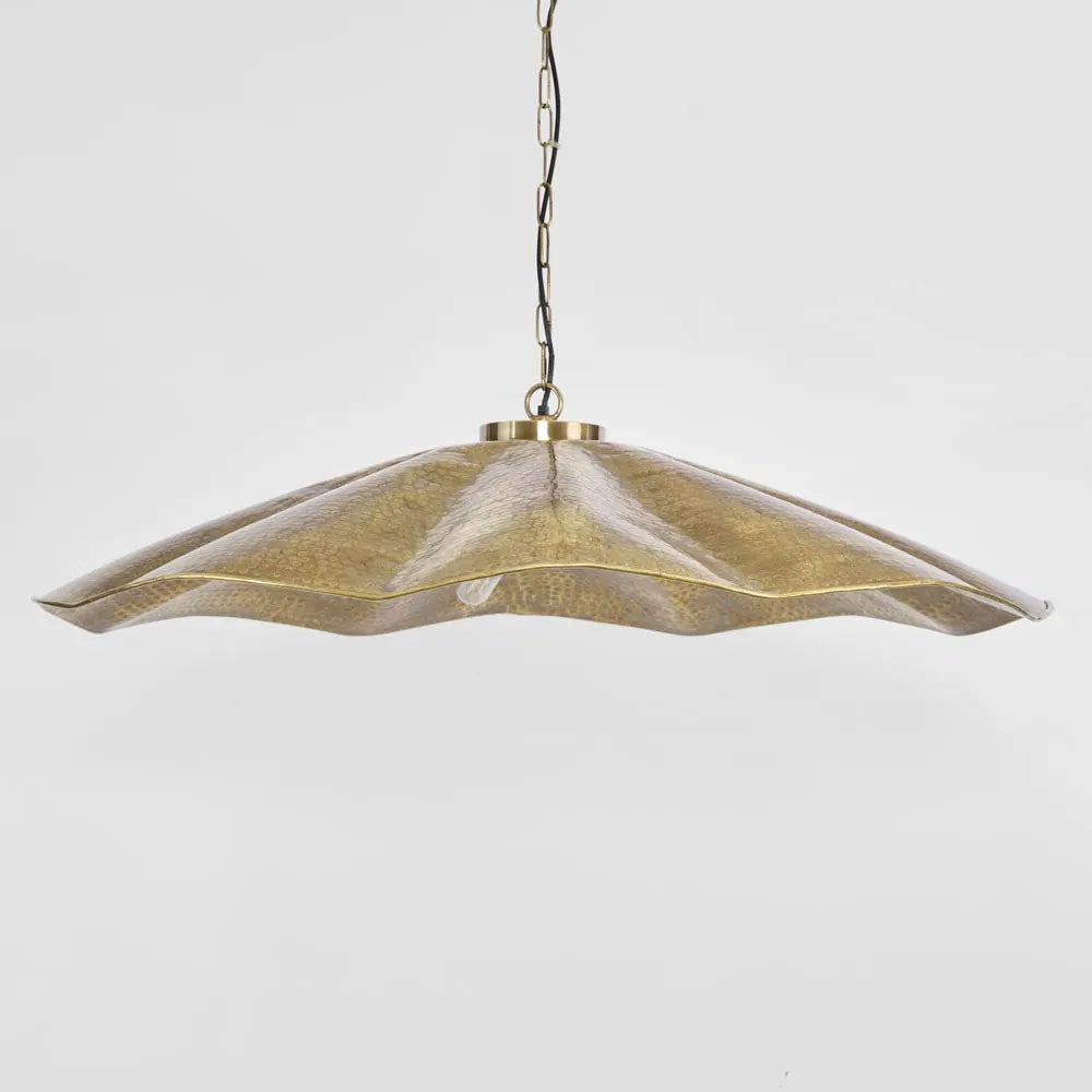Melville Ceiling Pendant Hammered Large Antique Brass - ELPIM31725MAB