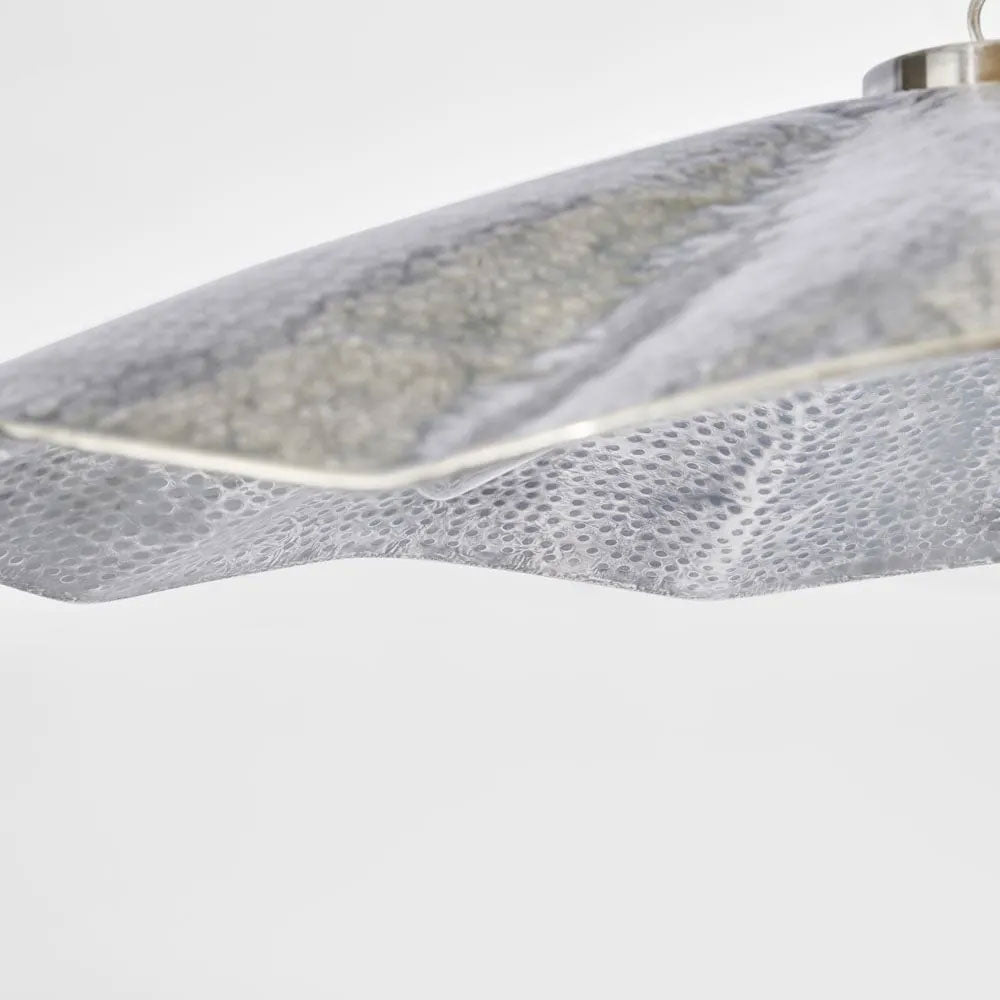 Melville Ceiling Pendant Hammered Large Antique Silver - ELPIM31725MAS