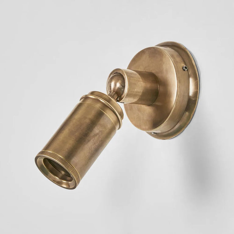Clifton Mini Outdoor Wall Light Antique Brass IP54 - ELPIM31736AB