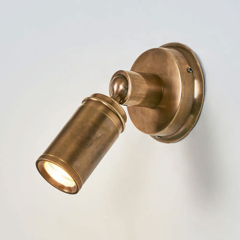 Clifton Mini Outdoor Wall Light Antique Brass IP54 - ELPIM31736AB