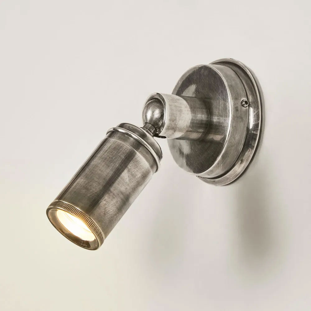 Clifton Mini Outdoor Wall Light Antique Silver IP54 - ELPIM31736AS