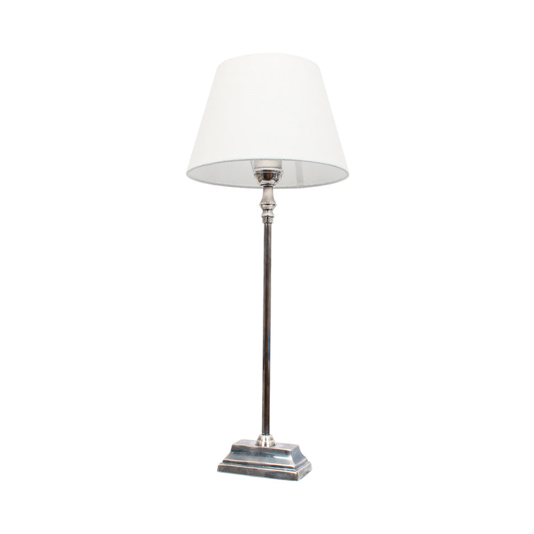 Collin Table Lamp Shiny Nickel With Shade - ELPIM50517SN