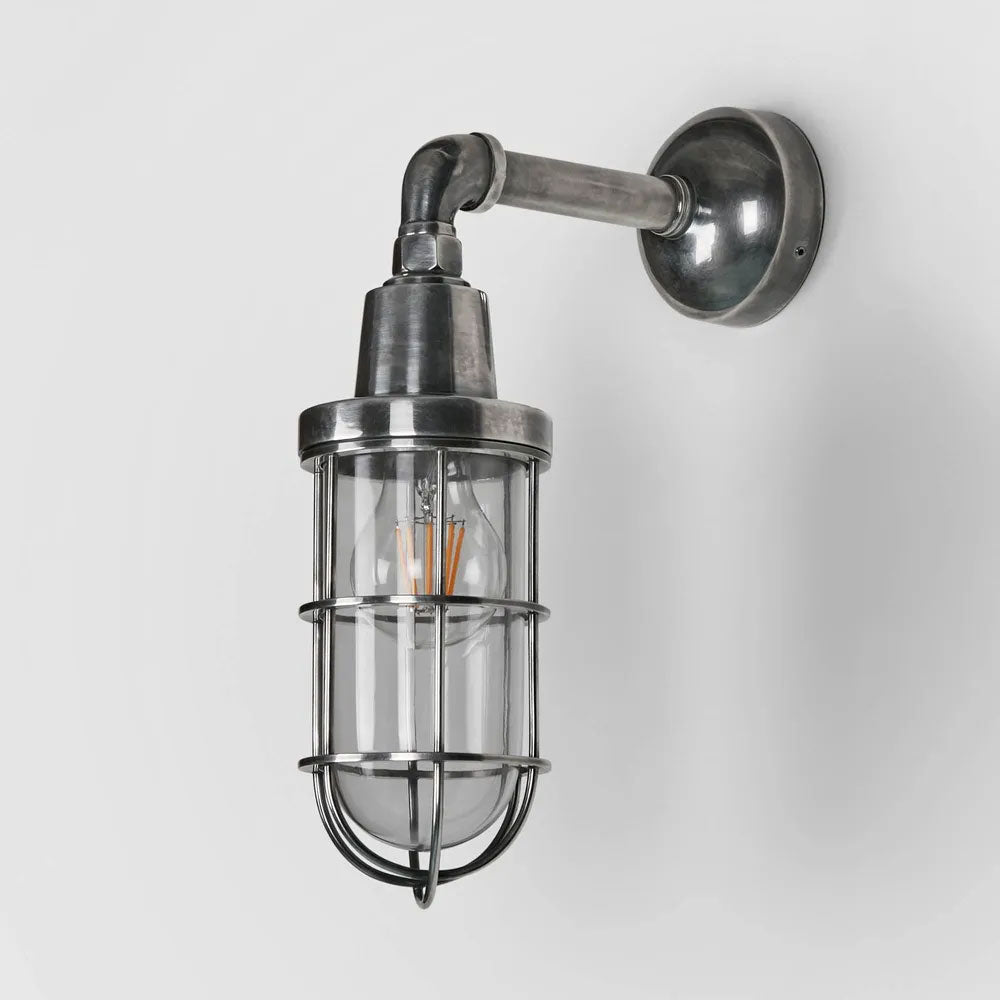 Starboard Outdoor Wall Light Antique Silver IP54 - ELPIM51046AS