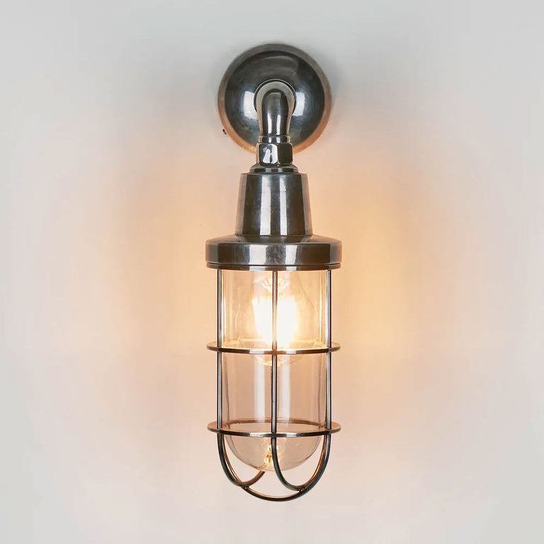 Starboard Outdoor Wall Light Antique Silver IP54 - ELPIM51046AS