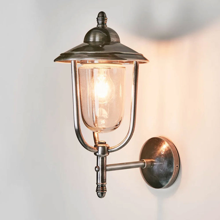 Pier Outdoor Wall Light Antique Silver IP54 - ELPIM51230AS