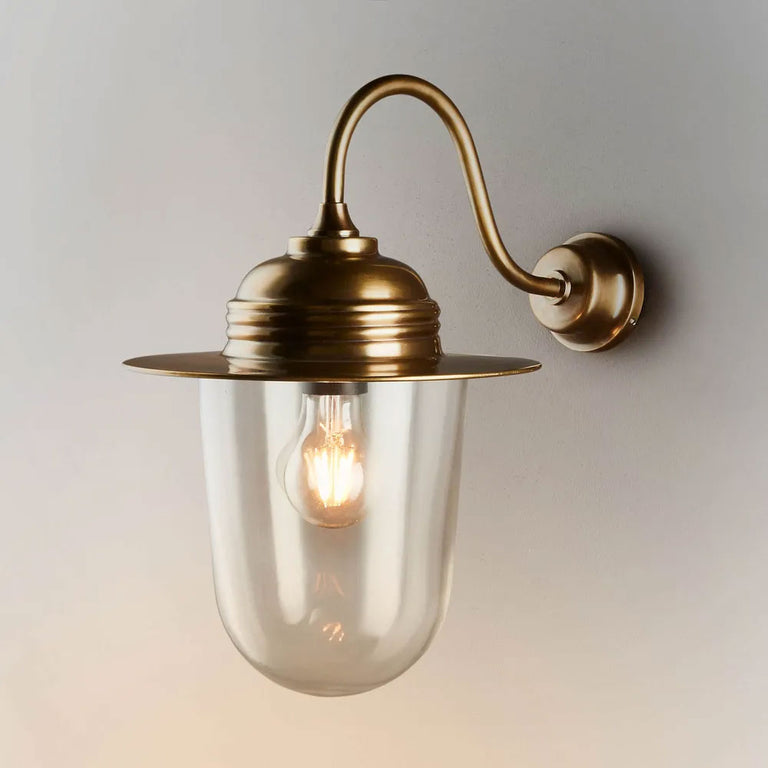 Stanmore Outdoor Wall Light Antique Brass IP54 - ELPIM51240AB
