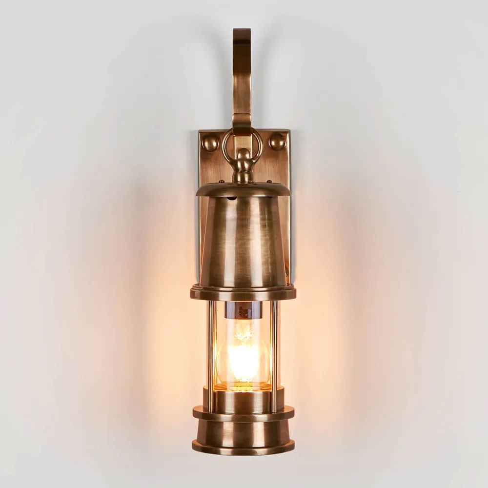 Liberty Outdoor Wall Light Antique Brass IP54 - ELPIM51296AB