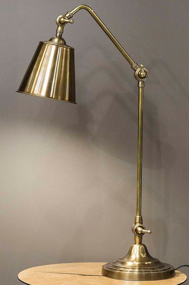 Cuba Adjustable Desk Lamp Antique Brass - ELPIM51358AB