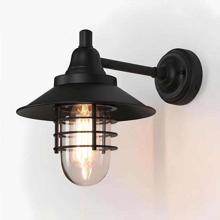 Clark Outdoor Wall Light Black - ELPIM51368BLK
