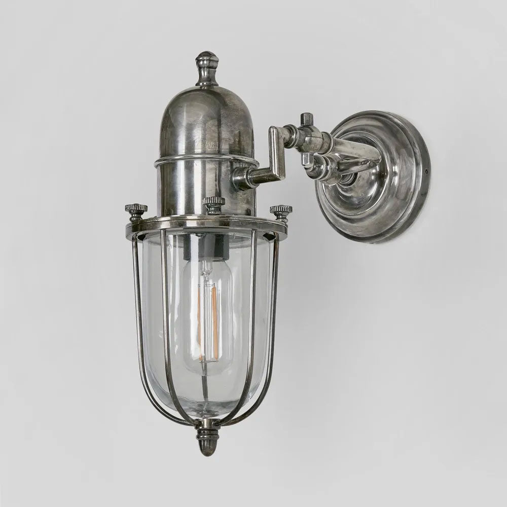Chapel Outdoor Wall Light Silver IP54 - ELPIM51548AS