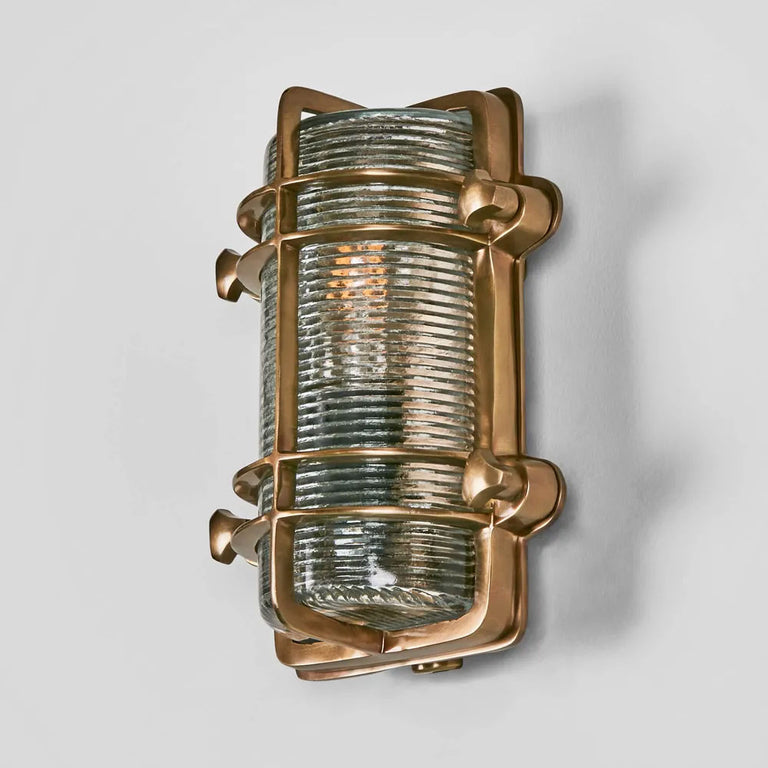 Harley Outdoor Wall Light Antique Brass IP54 - ELPIM51578AB