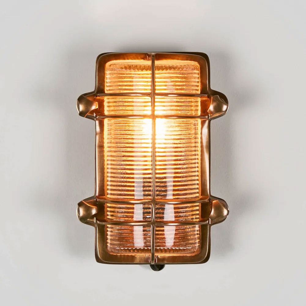 Harley Outdoor Wall Light Antique Brass IP54 - ELPIM51578AB
