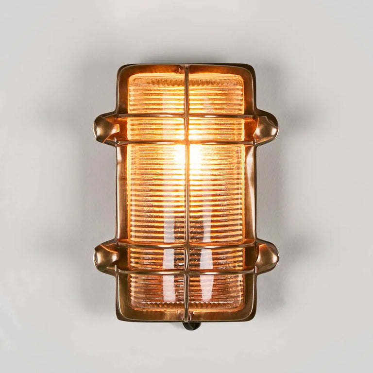 Harley Outdoor Wall Light Antique Brass IP54 - ELPIM51578AB