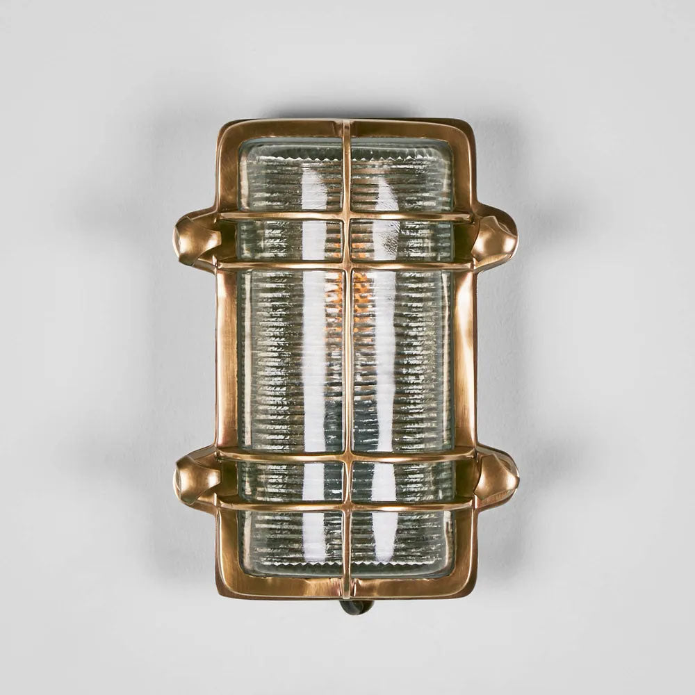Harley Outdoor Wall Light Antique Brass IP54 - ELPIM51578AB