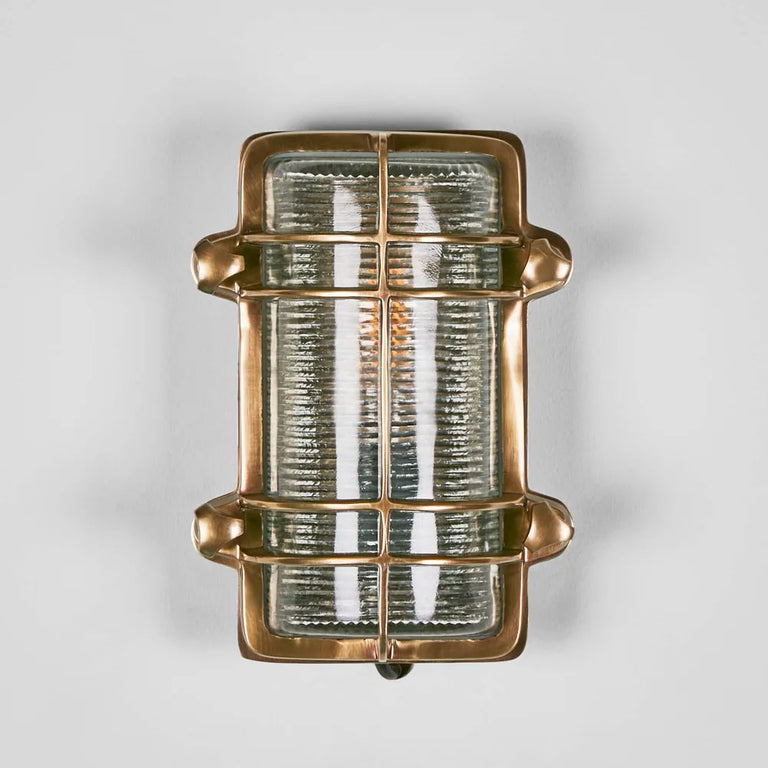 Harley Outdoor Wall Light Antique Brass IP54 - ELPIM51578AB