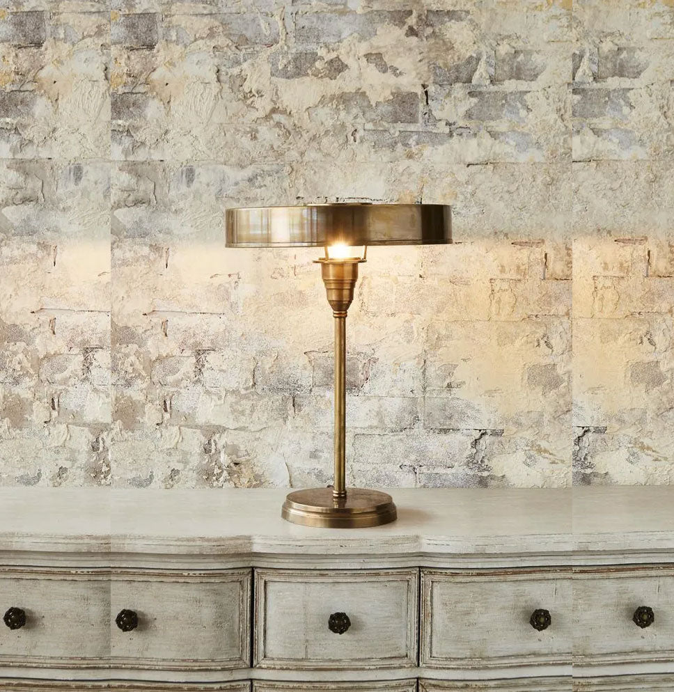 Bankstown Large Table Lamp Antique Brass - ELPIM51990AB