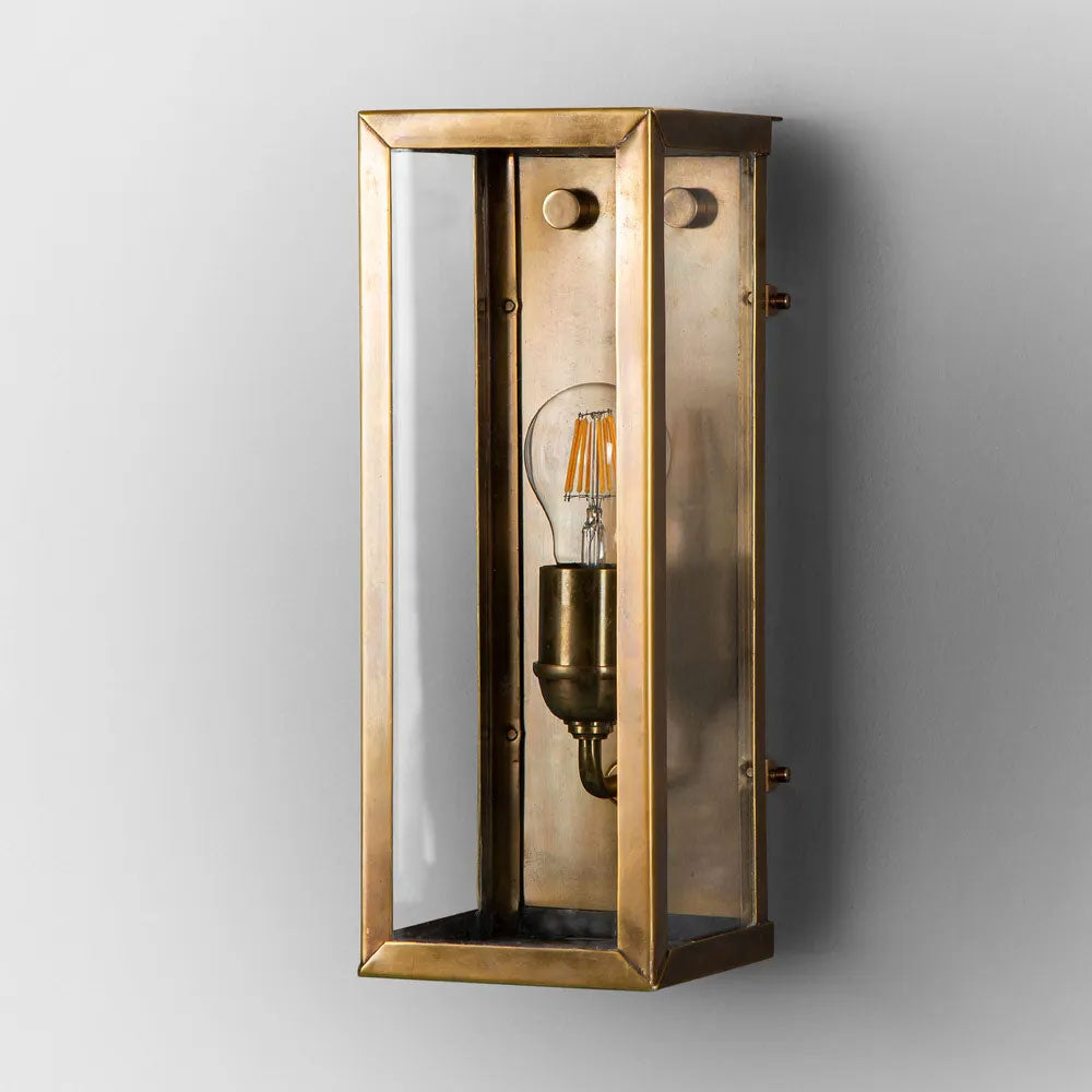 Goodman Small Outdoor Wall Light Antique Brass IP54 - ELPIM52204AB