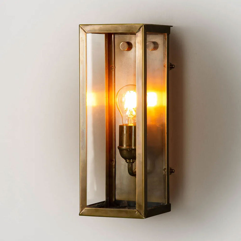 Goodman Small Outdoor Wall Light Antique Brass IP54 - ELPIM52204AB