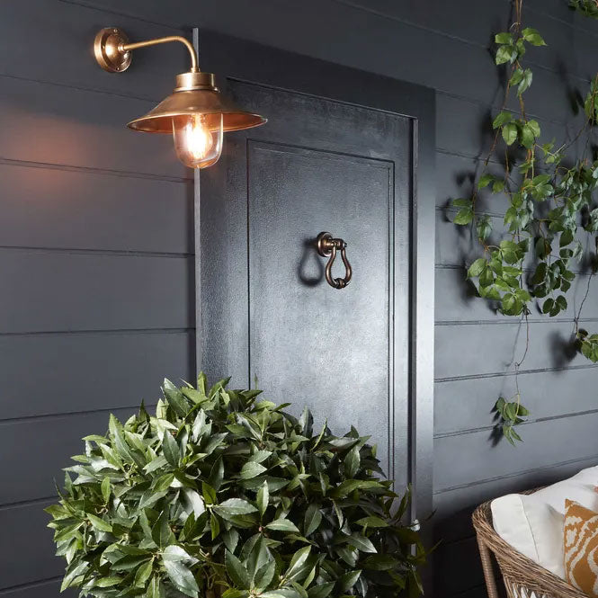Sandhurst 1 Light Wall Lamp Antique Brass - ELPIM57058AB