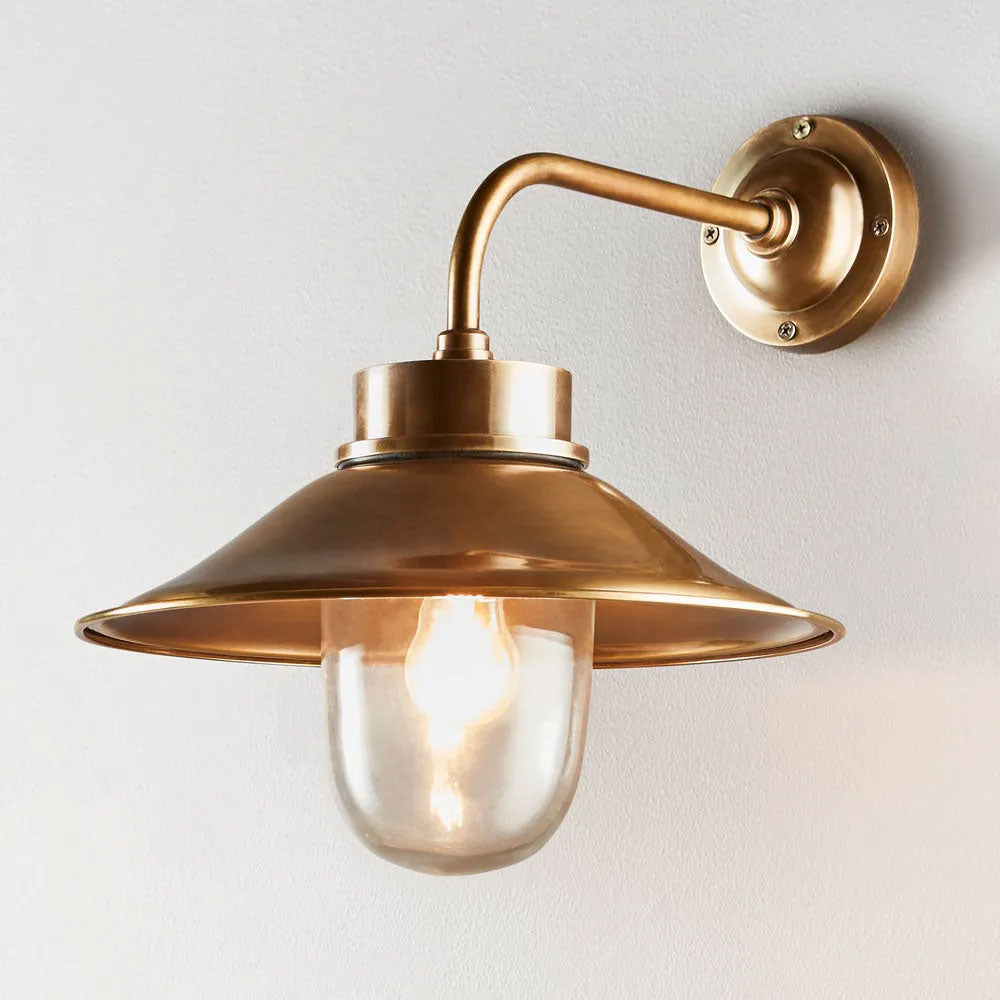 Sandhurst 1 Light Wall Lamp Antique Brass - ELPIM57058AB