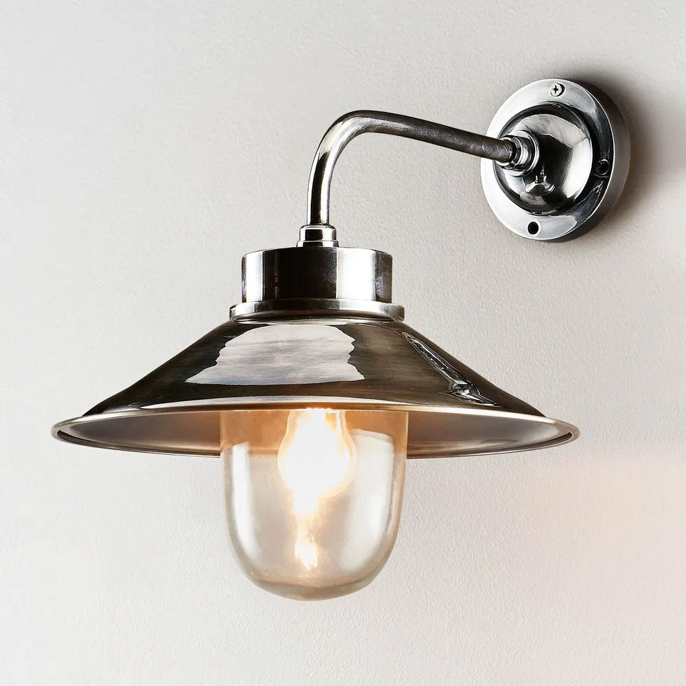 Sandhurst 1 Light Wall Lamp Antique Silver - ELPIM57058AS